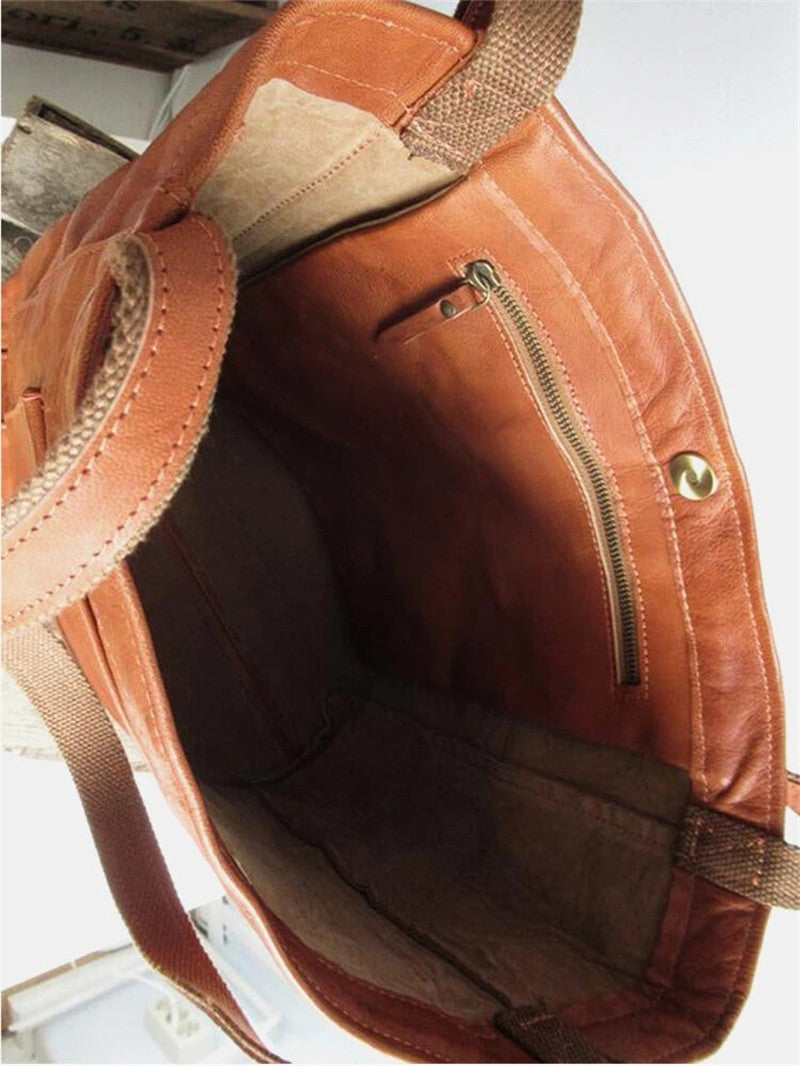 Elegant leather women's handbag