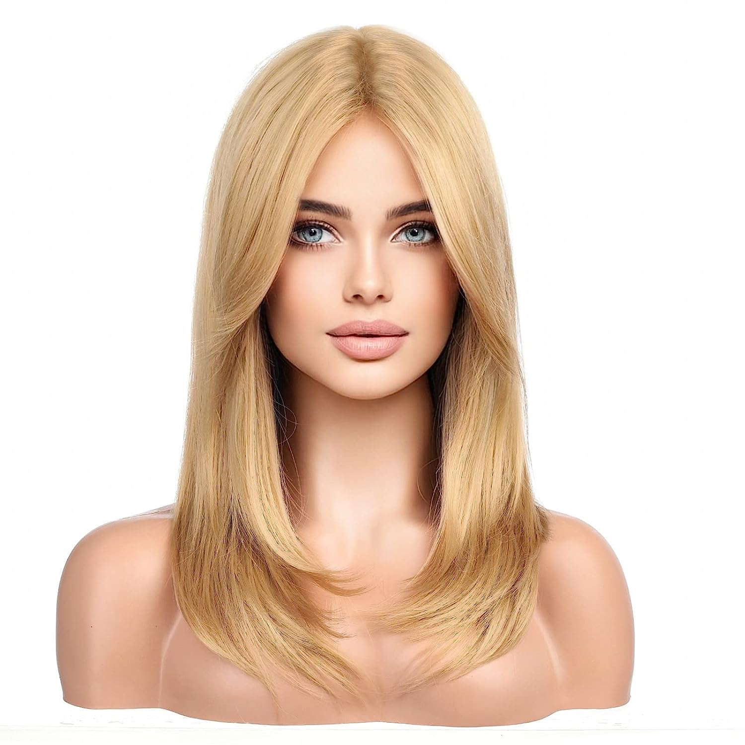 Synthetic Long Wigs  Hair with Bangs for Daily Use