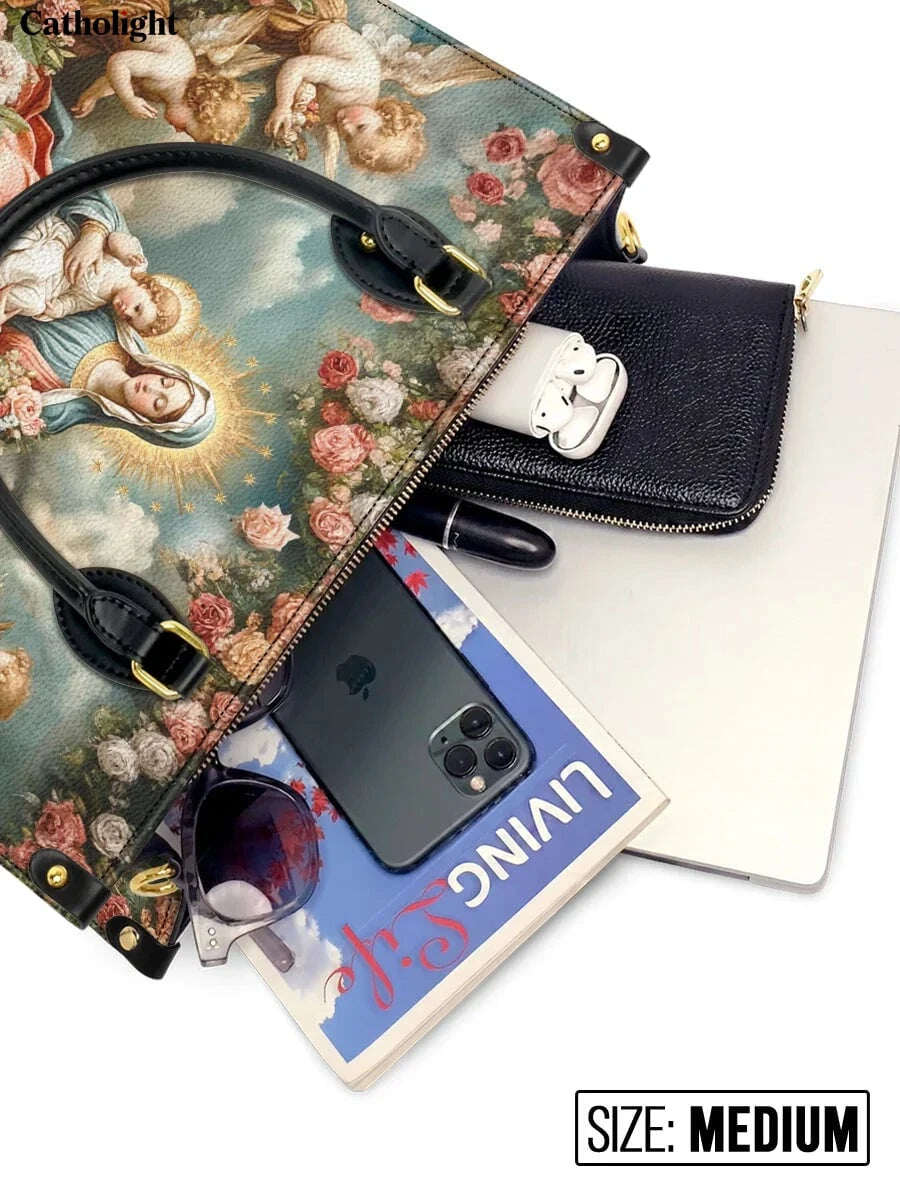 Catholight  Halo Of Roses Leather Bag