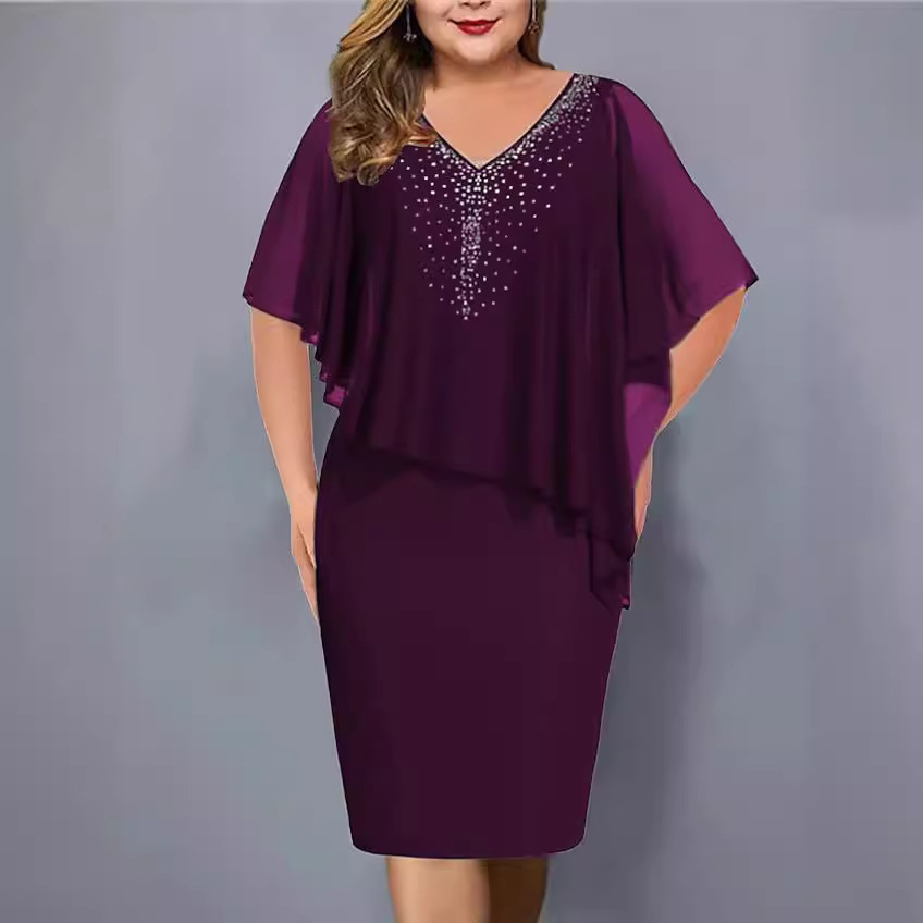 🔥🔥【P-5XL】Novos vestidos envolventes de chiffon para o verão de 2025