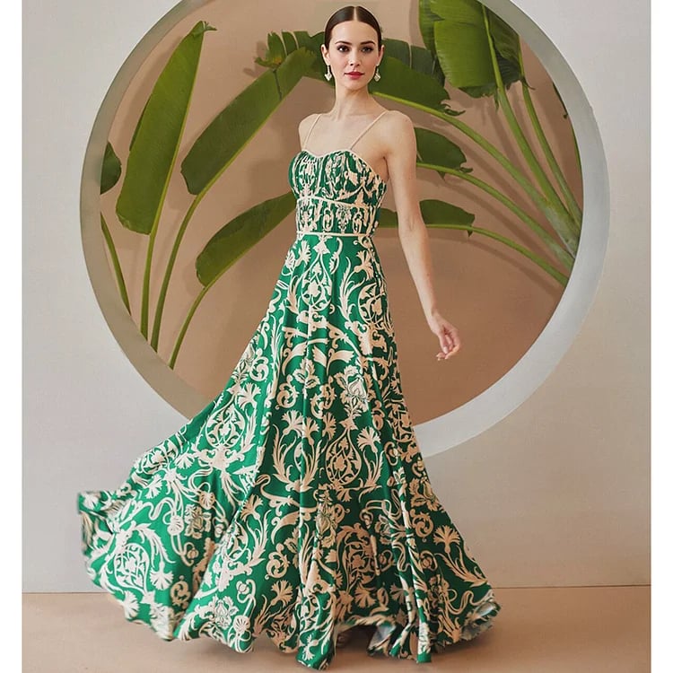 Floral Print Flared Skirt Swimsuit Set New