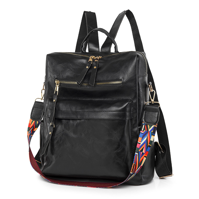 Vintage handmade leather backpack