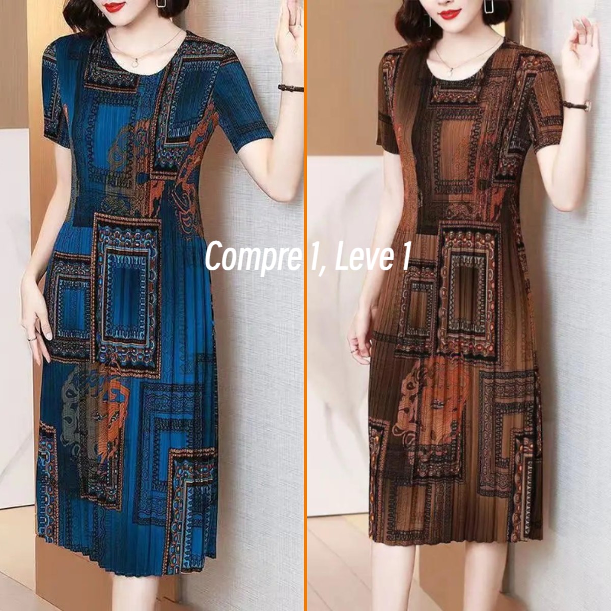 VESTIDO ESTAMPADO ELIZABETH – REFERÊNCIA EM ELEGÂNCIA E VERSATILIDADE