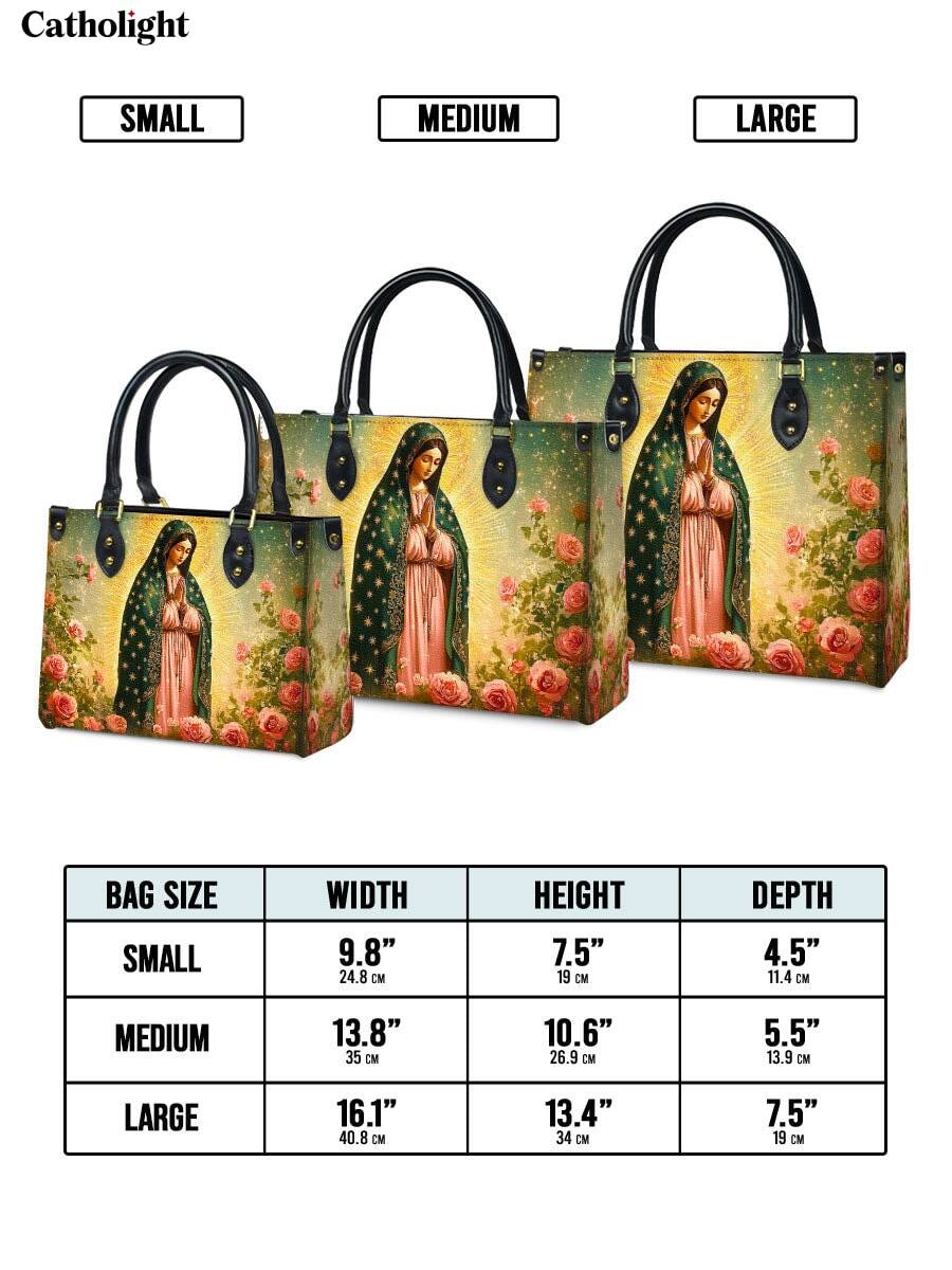 Catholight  Roses of Guadalupe Leather Bag