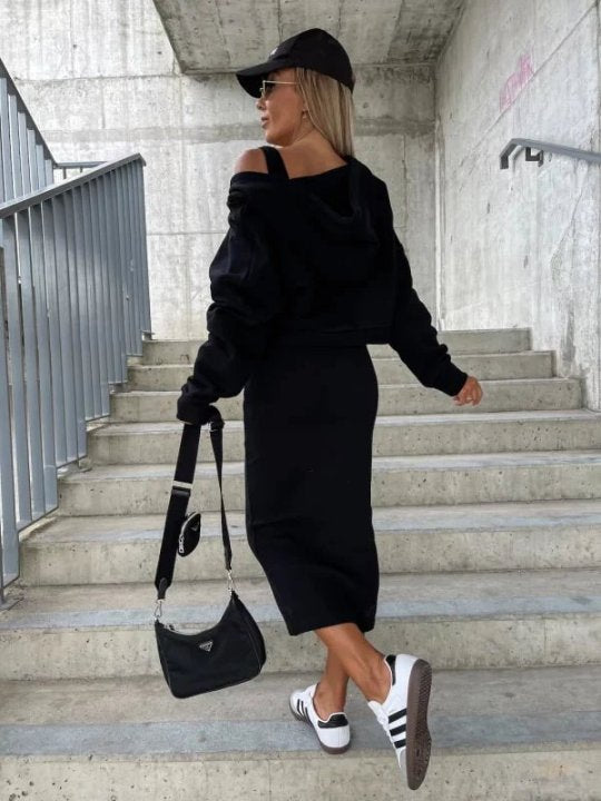 Conjunto de suéter e vestido Monica™