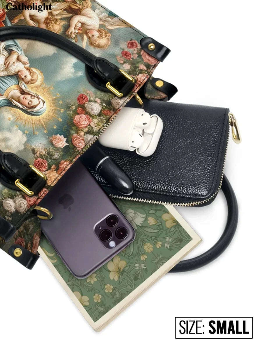 Catholight  Halo Of Roses Leather Bag