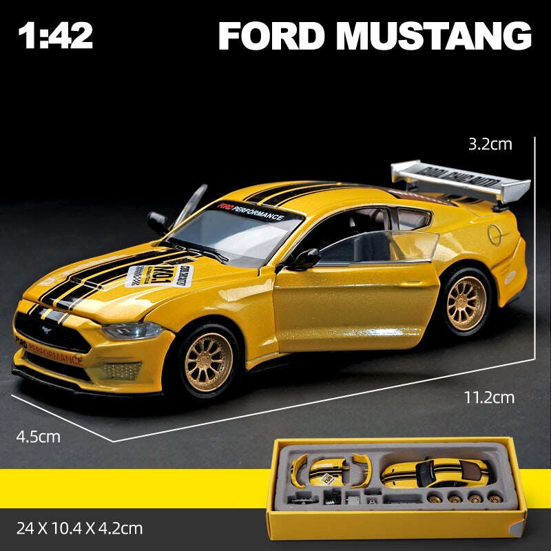 Комплект 2018 Ford Mustang GT Super Racing модел в мащаб 1:42