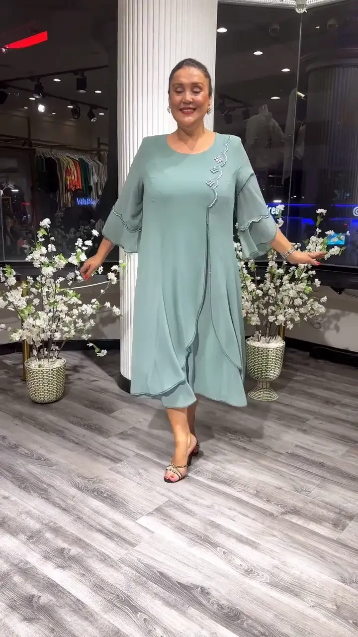 【S-5XL】❤️2025 novos vestidos de chiffon de alta qualidade