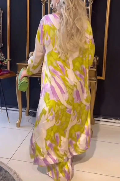 Set con orlo irregolare casual alla moda