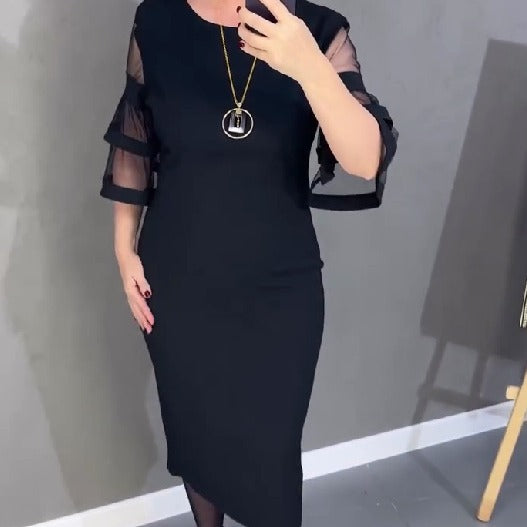 Elegantna haljina od tila koja se kopča patentnim zatvaračem