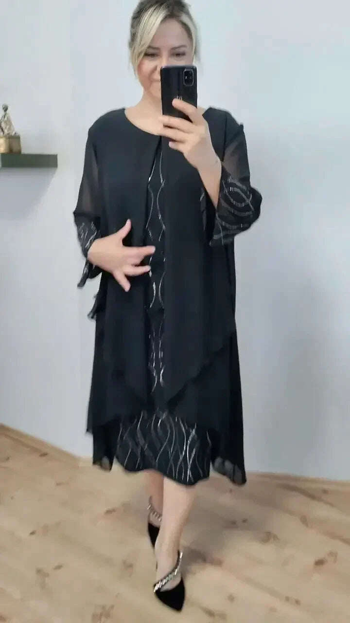Vestido de chiffon da moda em 2025