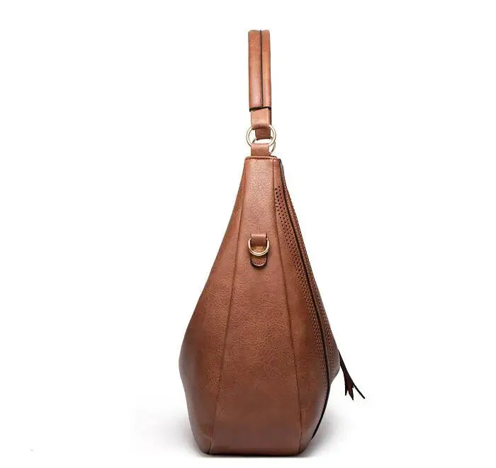 Bolsa de couro feita à mão