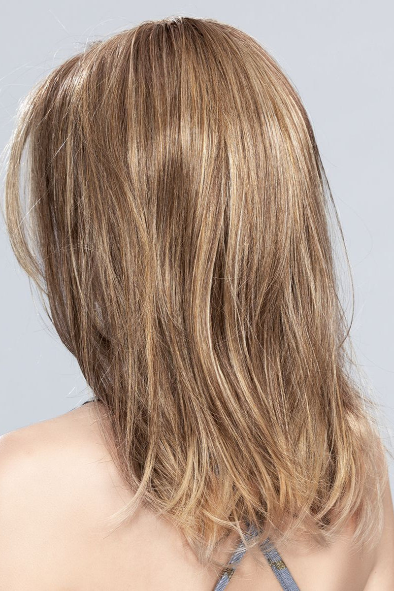 Side-parted temperament soft hair golden curly hair