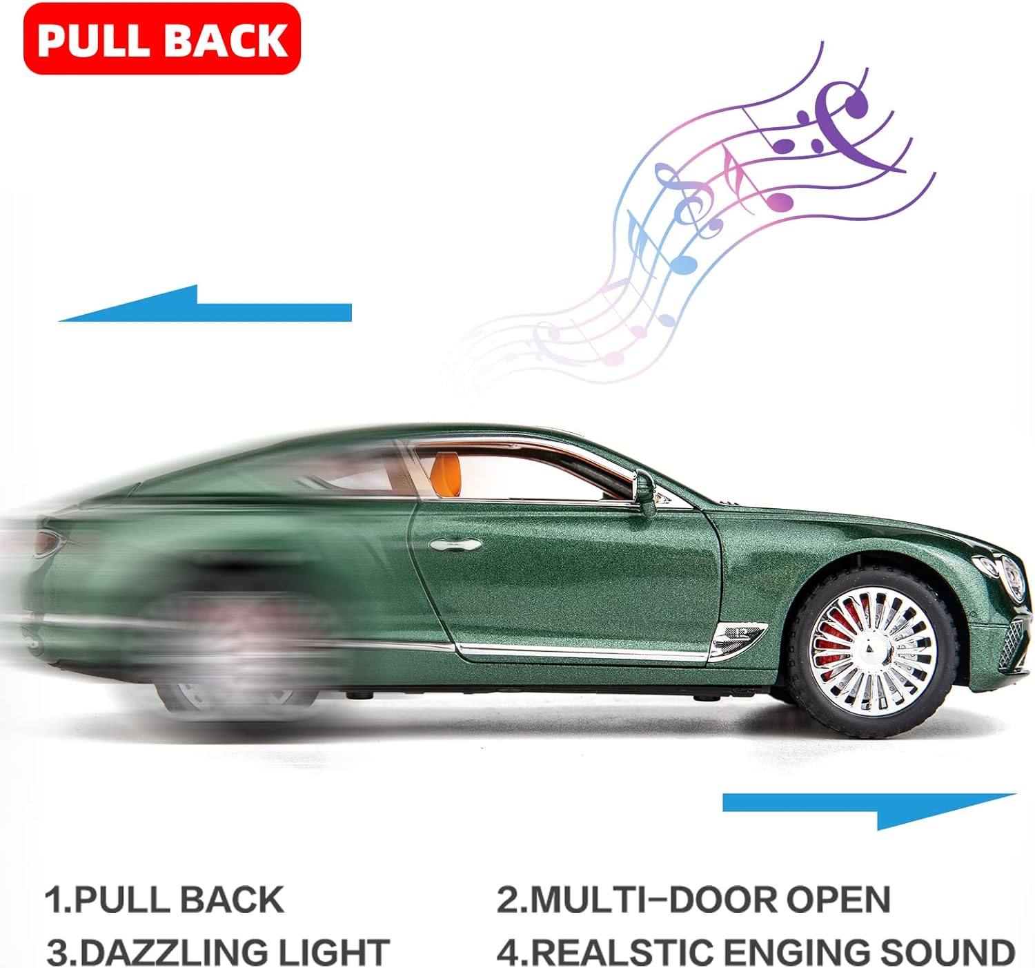 1/24 Bentley Continental GT Alloy Diecast Model Car
