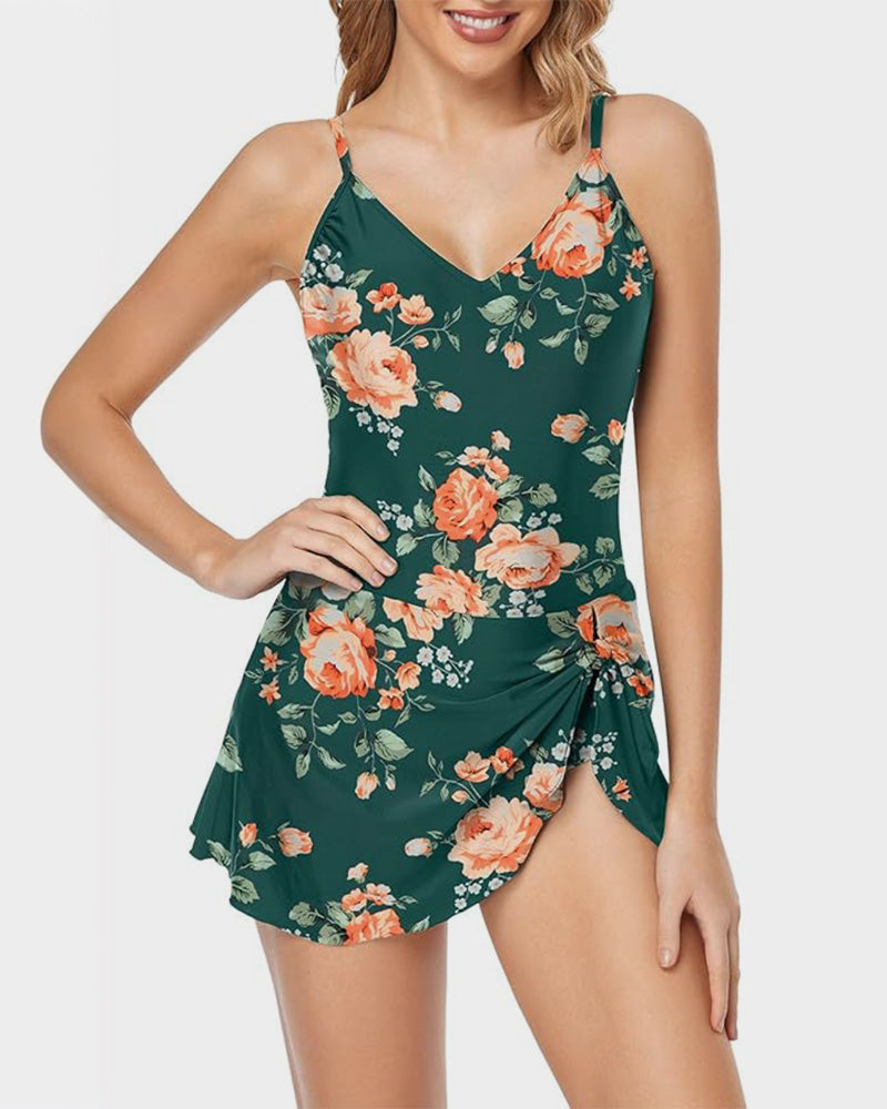 2025 New Women's Tummy Control Slim Fit One Piece Swimsuit