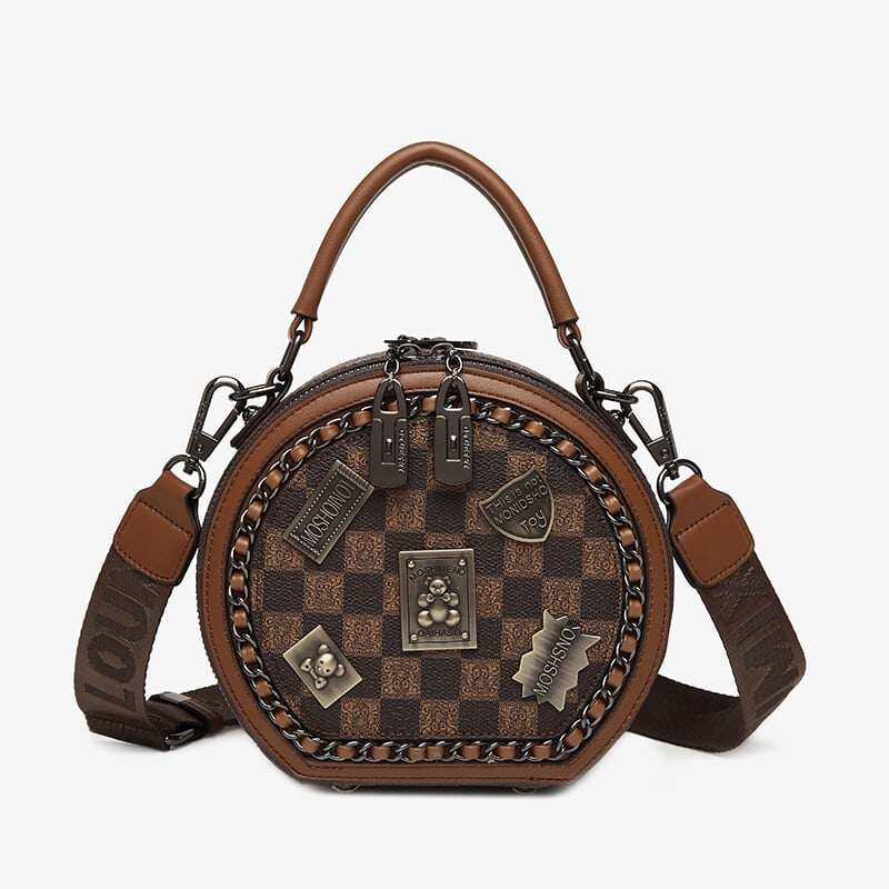 💖2025 Nova Promoção Quente - bolsa de couro moderna com um urso💥