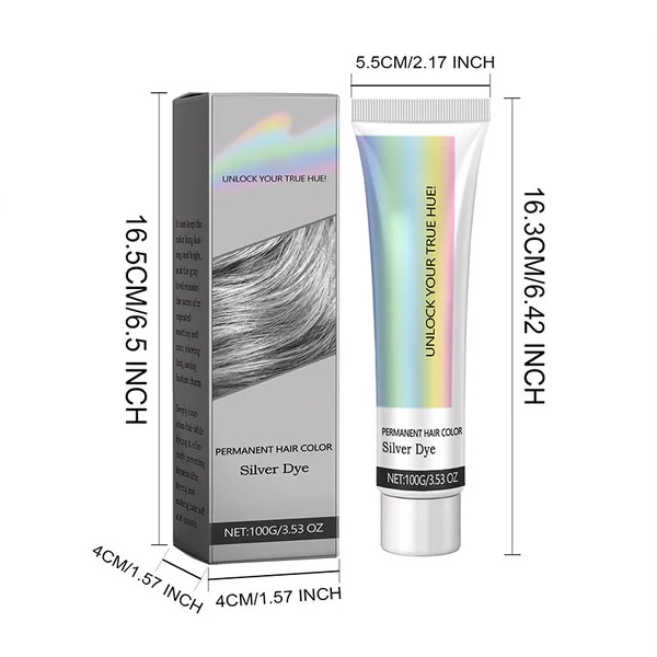 Farba na vlasy 2 v 1 Natural Essence Extract Silver