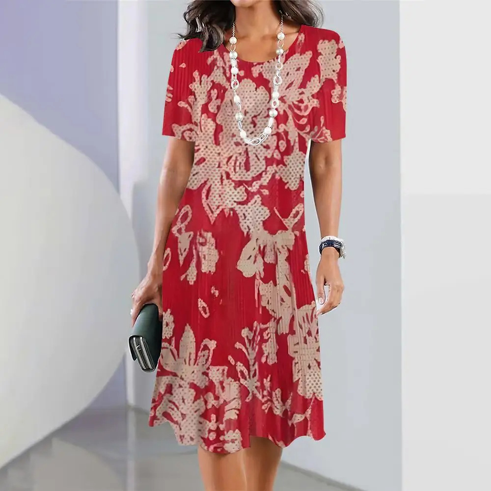 【S-3XL】👗Dámské barevné skládané šaty