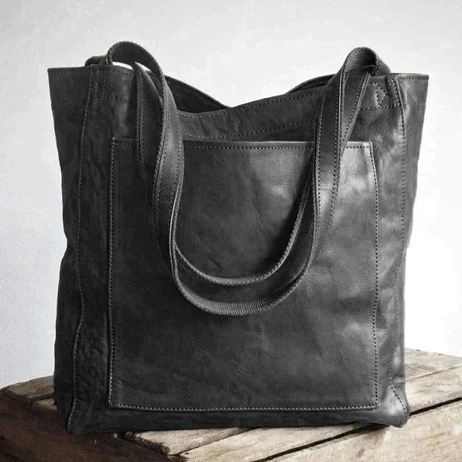 Elegant leather women's handbag