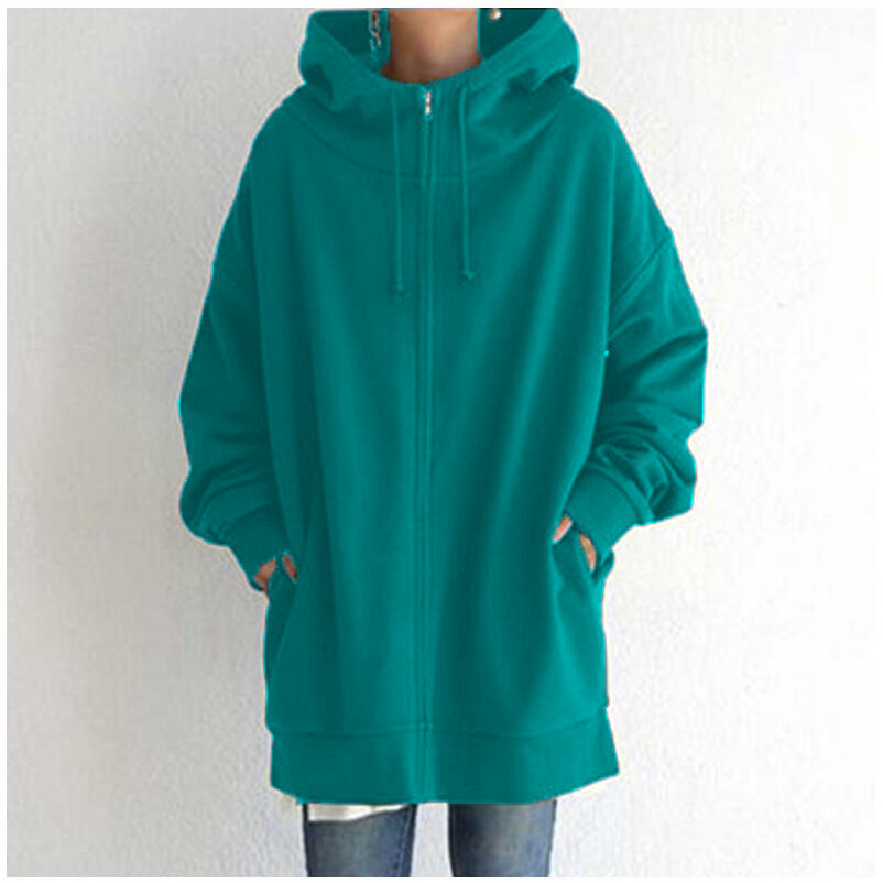 Comércio exterior outono e inverno nova personalidade rua moletom com capuz zíper longo mais veludo moletom