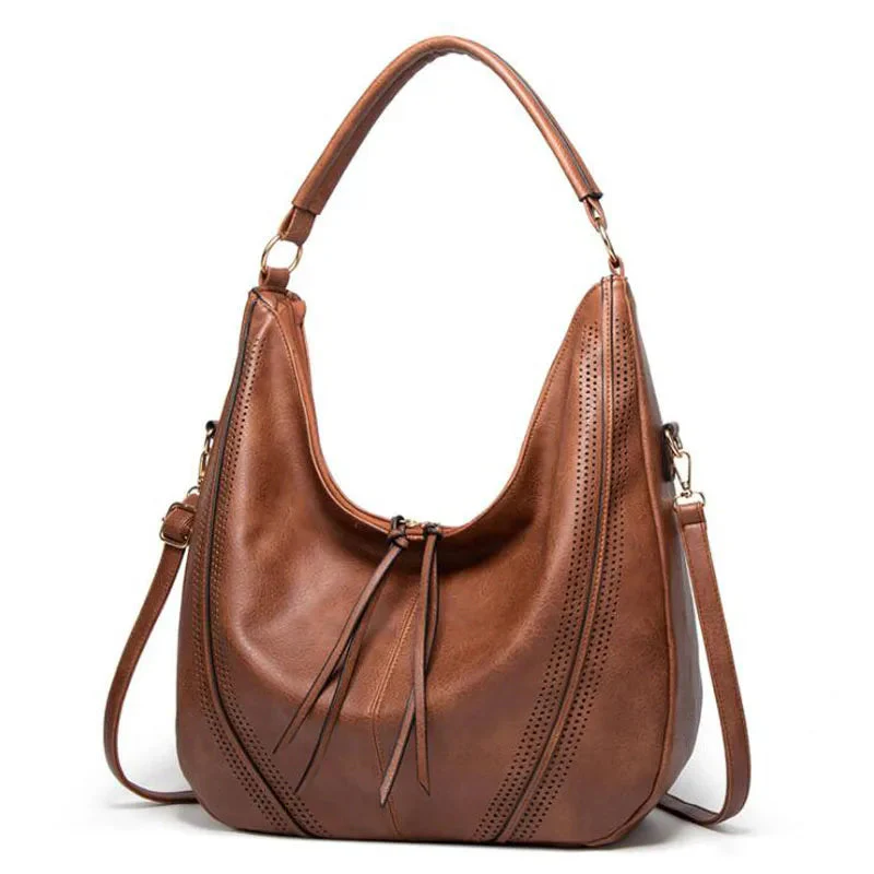 Bolsa de couro feita à mão