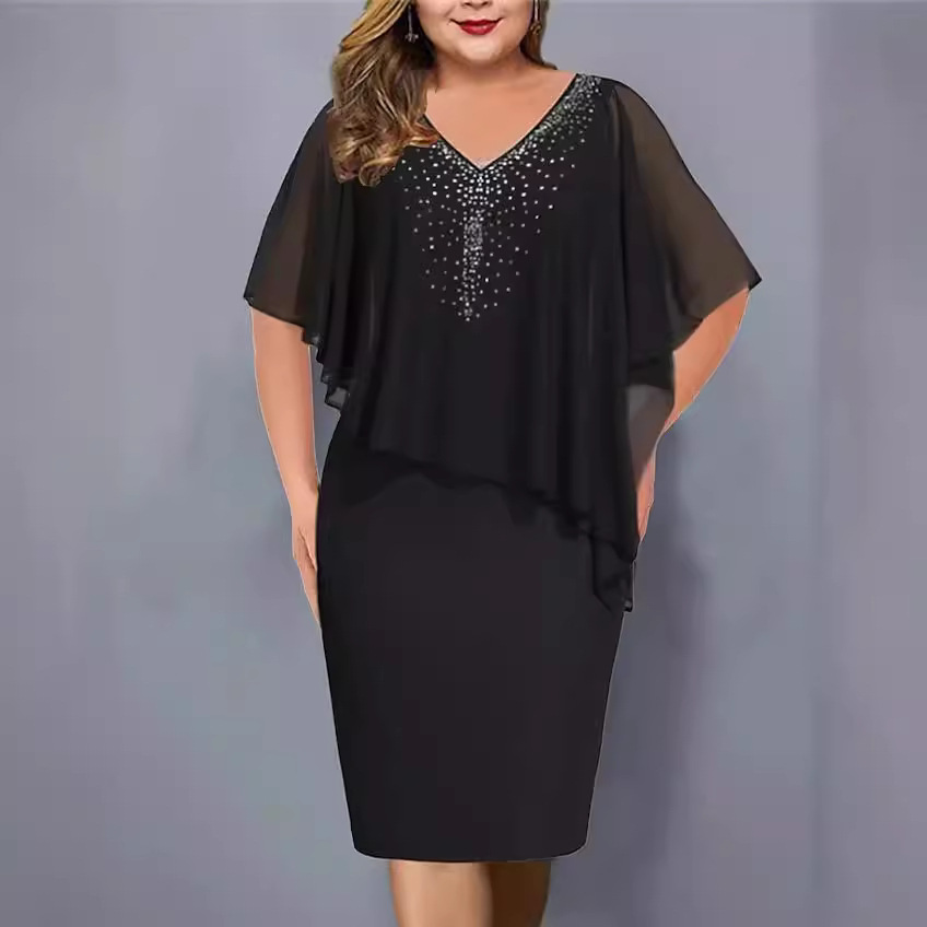 🔥🔥【P-5XL】Novos vestidos envolventes de chiffon para o verão de 2025