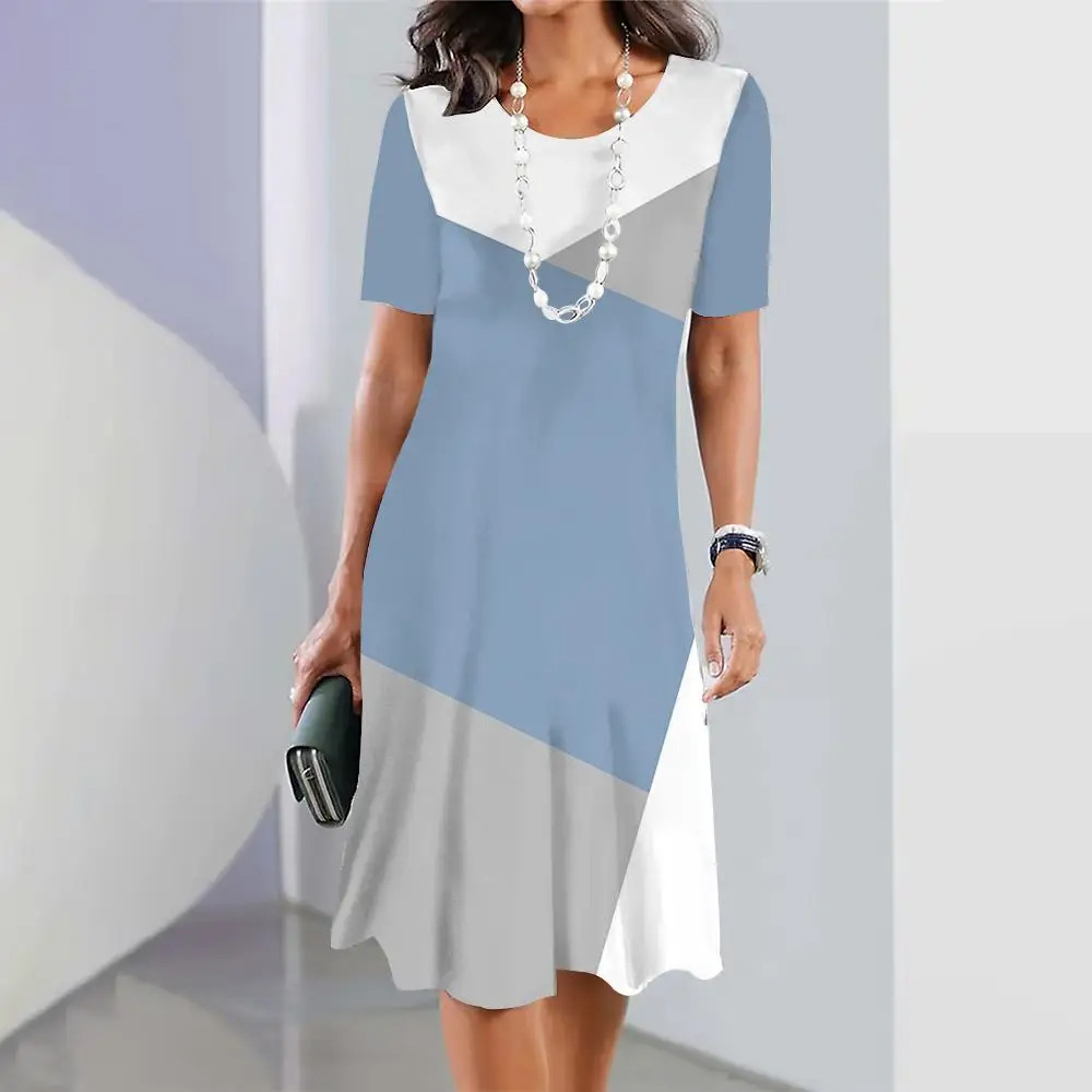 【S-3XL】👗Dámské barevné skládané šaty