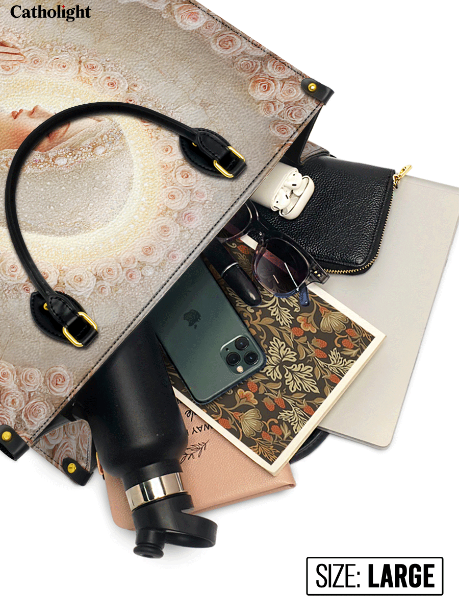 Catholight  Rose Halo Devotion Leather Bag