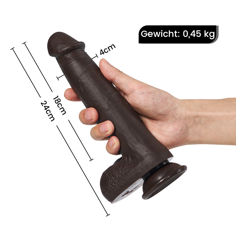 РЕАЛИСТИЧЕН ДИЛДО EAGLE 18CM 3 ТЕЛЕСКОПИЧЕН 5 ВИБРИРАЩ