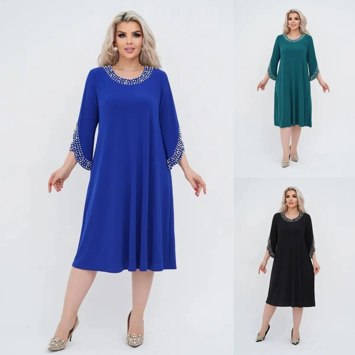 🌈【P-5XL】❤️Vestidos de chiffon novos de alta qualidade 2025