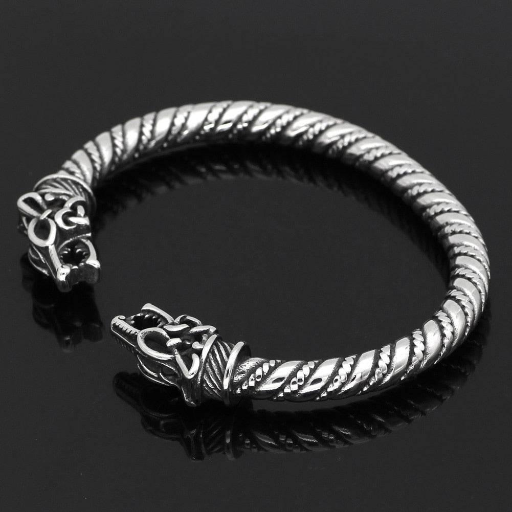 Гривна Fenrir Wolf Torc - неръждаема стомана