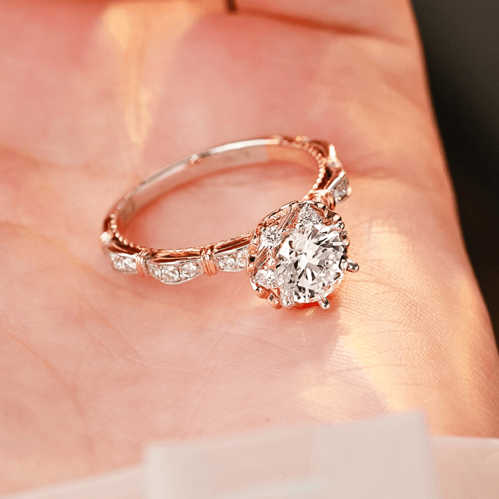 💍HOOMWELL™ Пръстен с розов моасанит