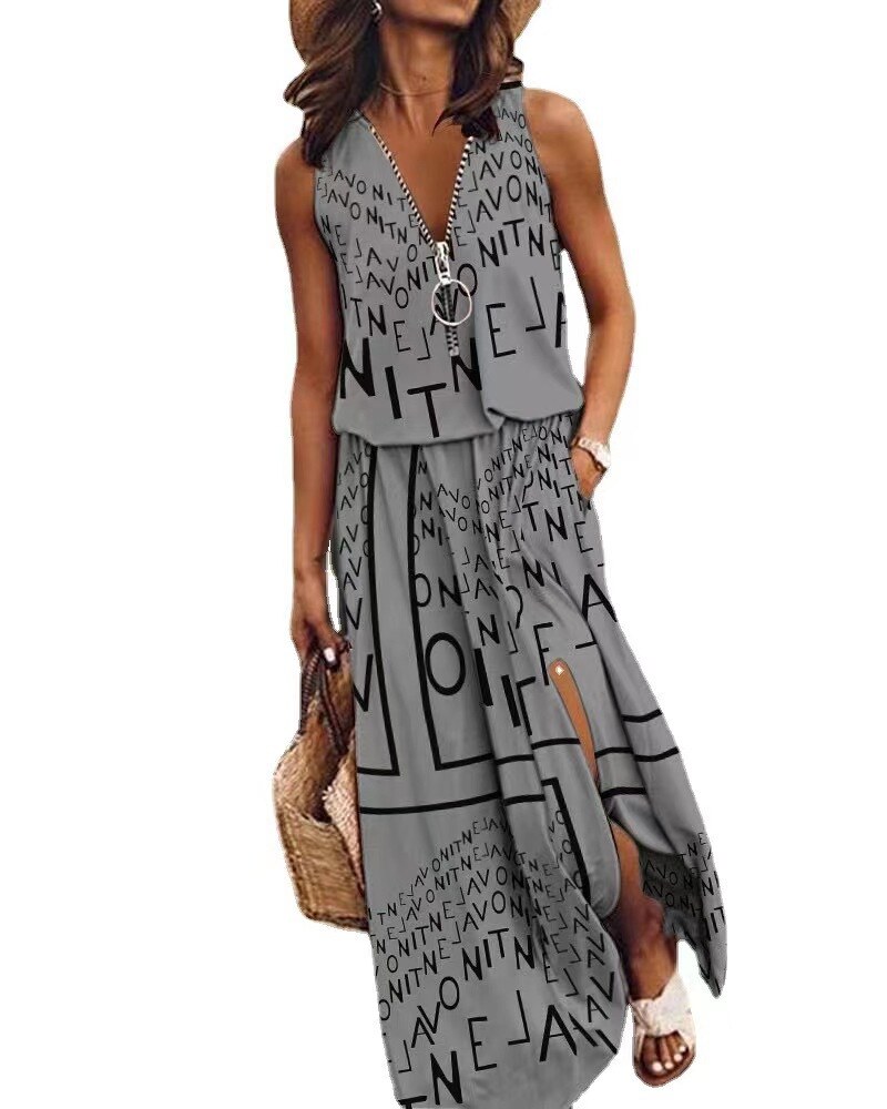 👗[ S-5xl] 2025 novo vestido estampado feminino