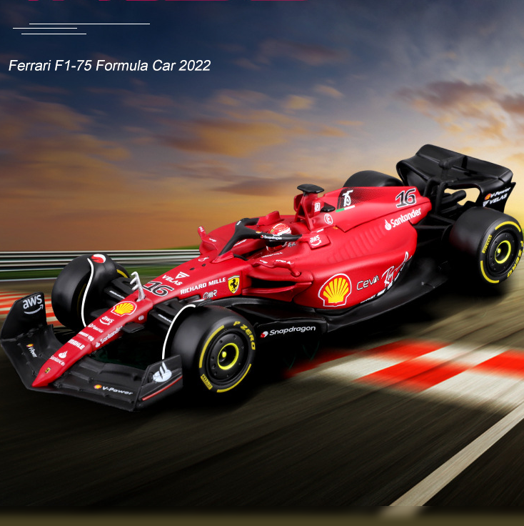 Излят под налягане модел на Ferrari 1:43 F1-75 Formula One