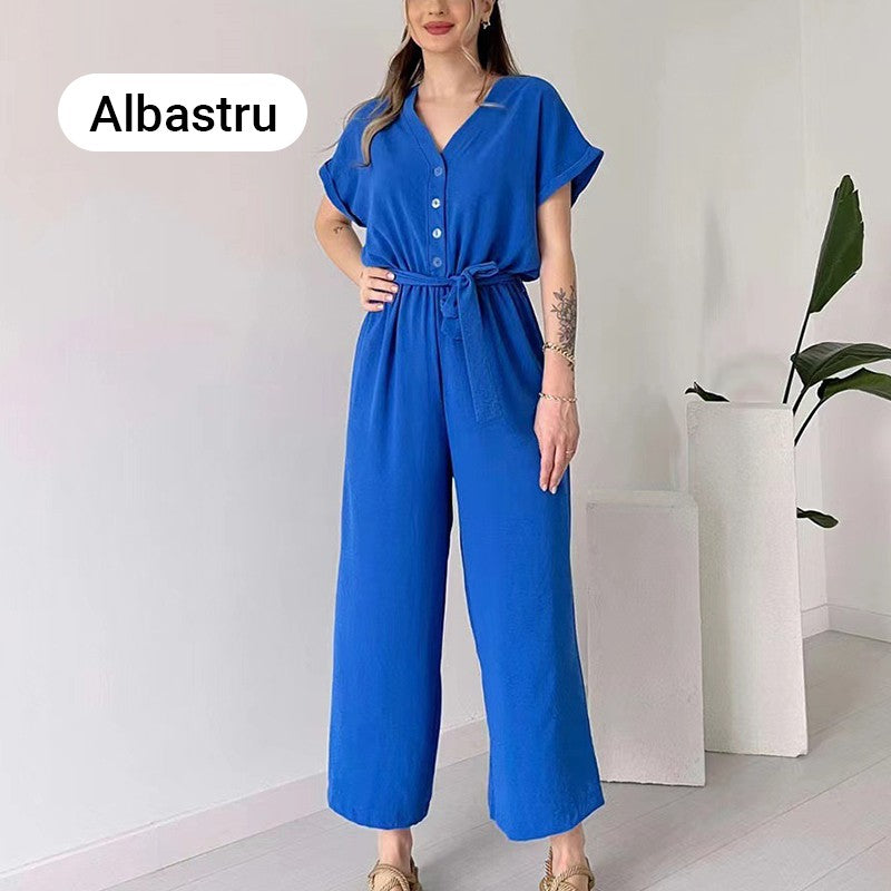 💖MACACAO DE LAZER FEMININO COM MANGA CURTA DECOTE EM V