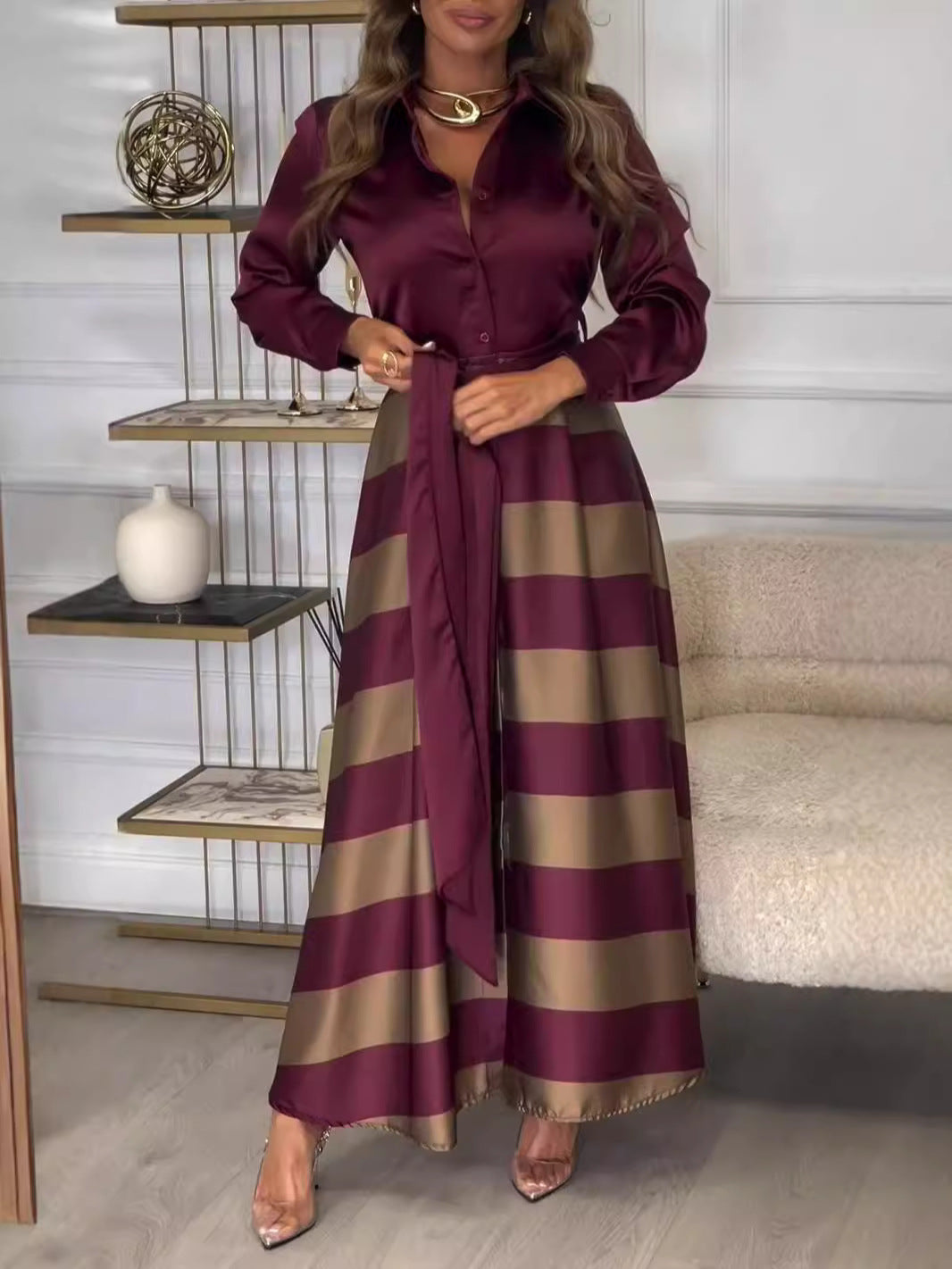 Saia longa super curta em patchwork nobre e elegante