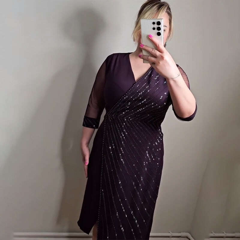 🌸Liquidação de primavera🌸 Vestido Plus Size com glitter