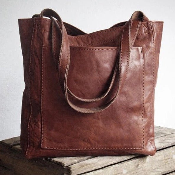Elegant leather women's handbag