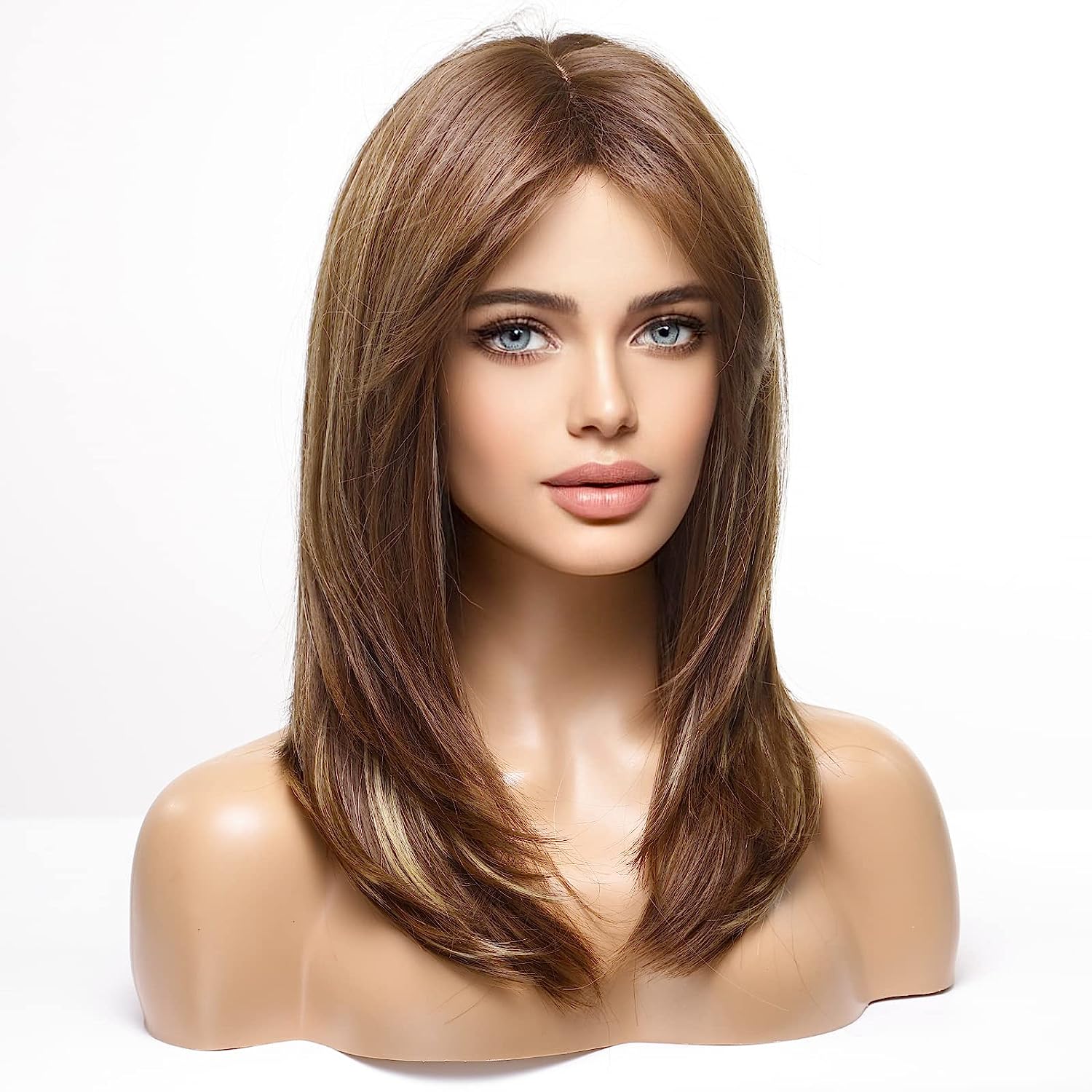 Synthetic Long Wigs  Hair with Bangs for Daily Use