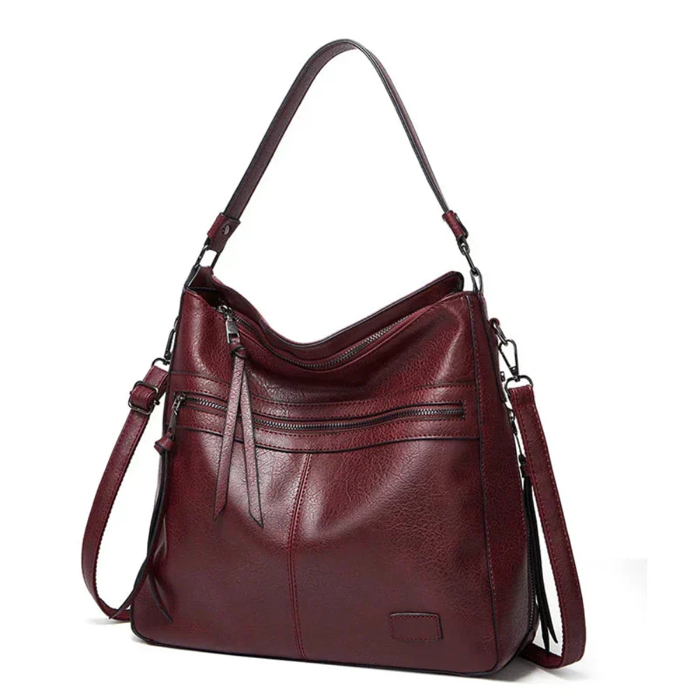 Bolsa de couro feita à mão
