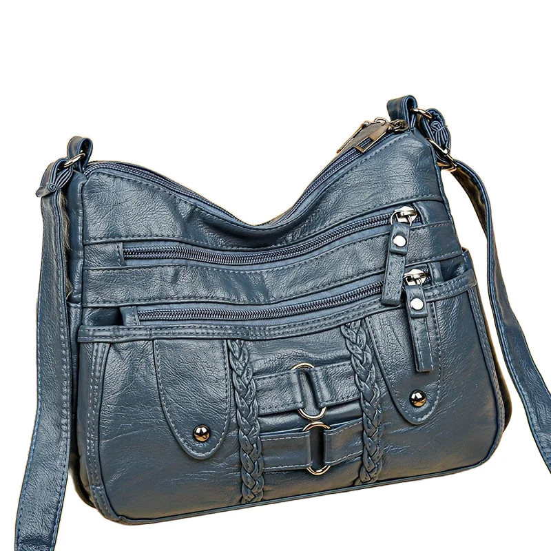 Bolsa de couro feita à mão