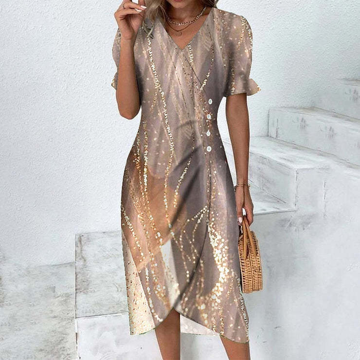 2024 novo estilo de vestido com bainha irregular