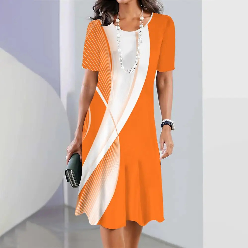 【S-3XL】👗Γυναικείο πολύχρωμο πλισέ φόρεμα