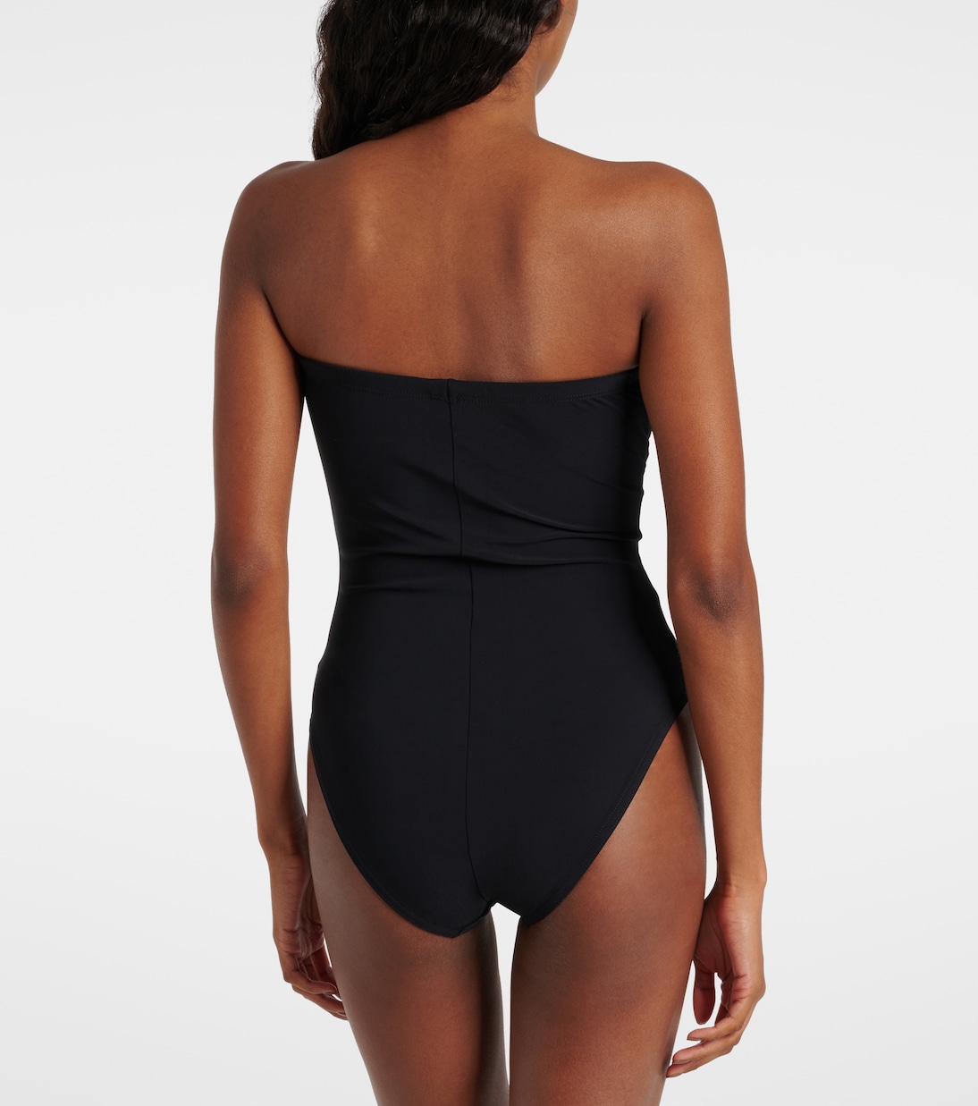 2025 New Bandeau 3D Flower Color Block One Piece Swimsuit And Skirt