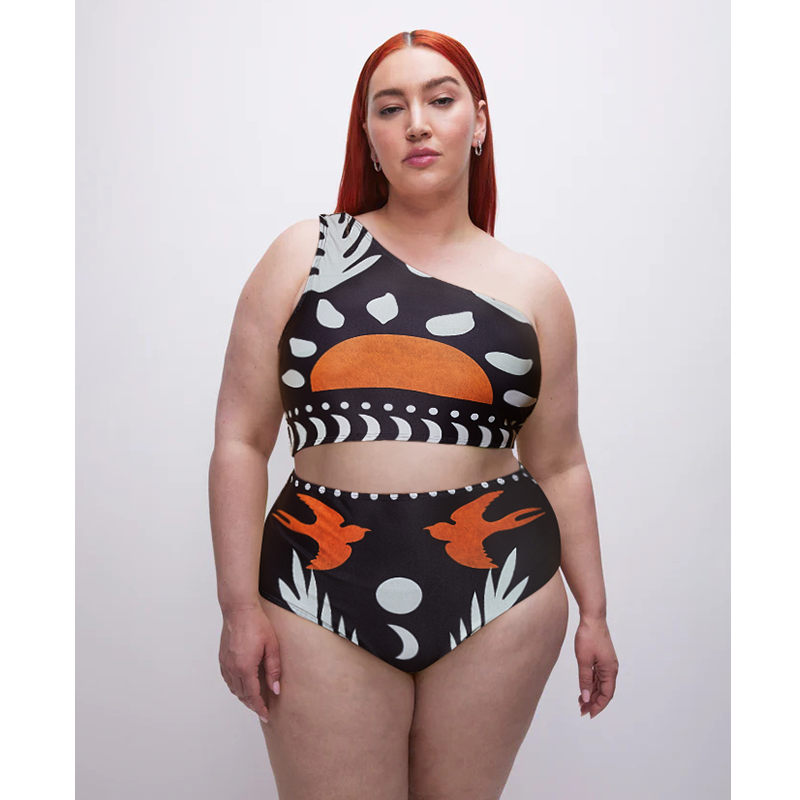 👙 One Shoulder High Waist Bikini Swimsuit and Pants or Skirt  🎀