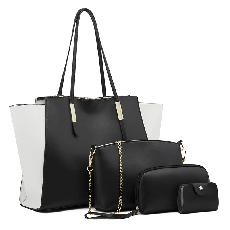 Conjunto de várias peças de bolsa de couro artesanal