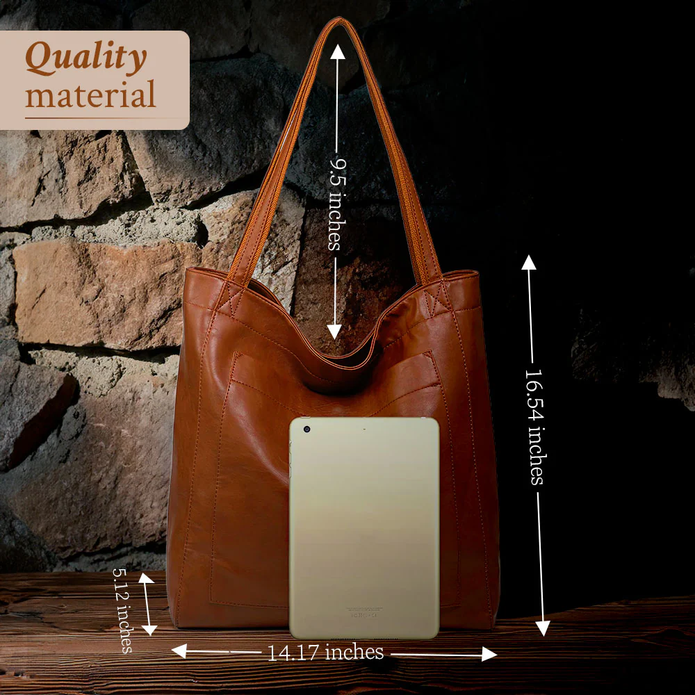 Bolsa de couro feita à mão
