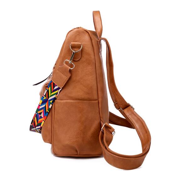 Excellent fashion women's leather backpack