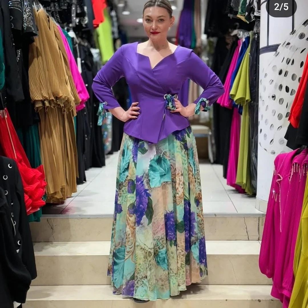 💖 Vestido feminino elegante com estampa floral