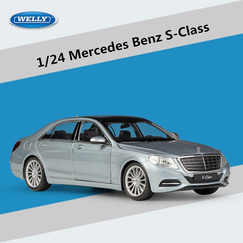 1:24 Mercedes Benz S-Class S500 Алуминиев модел на автомобил, отлят под налягане